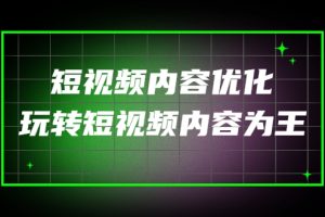 （4077期）某收费培训：短视频内容优化，玩转短视频内容为王（12节课）