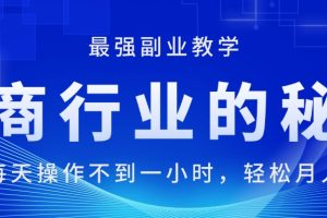 （11427期）电商行业的秘密，新手每天操作不到一小时，月入过万轻轻松松