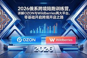 (18846期)2026俄系跨境陪跑训练营,详解OZON与Wildberries两大平台,零基础开启跨境开店之路